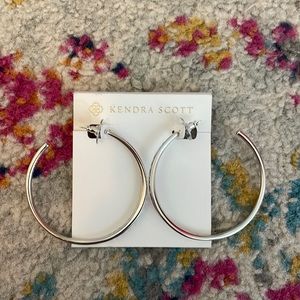 Kendra Scott Silver Selena Hoop Earring